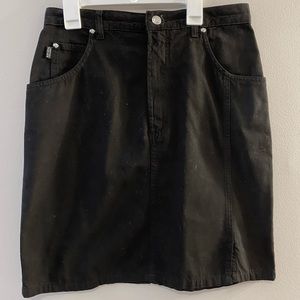 Krizia Jeans Black Jean Skirt